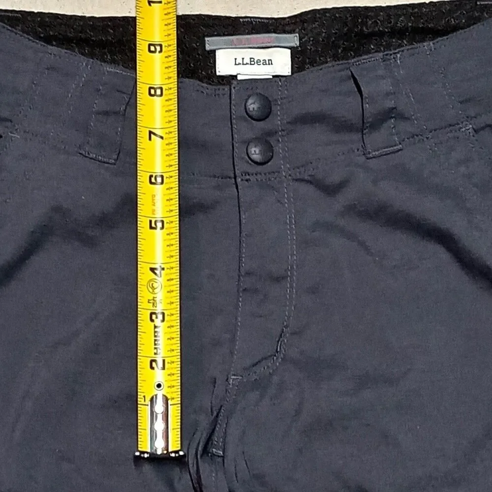 LL Bean Women's Convertible Nylon Cargo Pants Zip Off Shorts Size 2 (Fits 28x30) - Picture 8 of 9